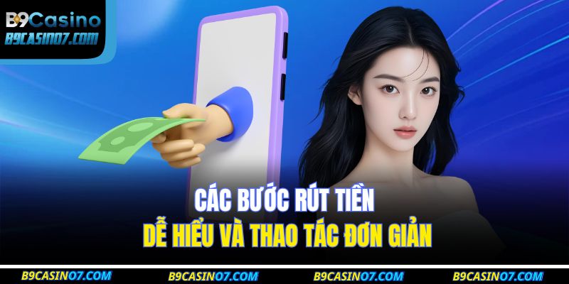 Các bước rút tiền dễ hiểu và thao tác đơn giản